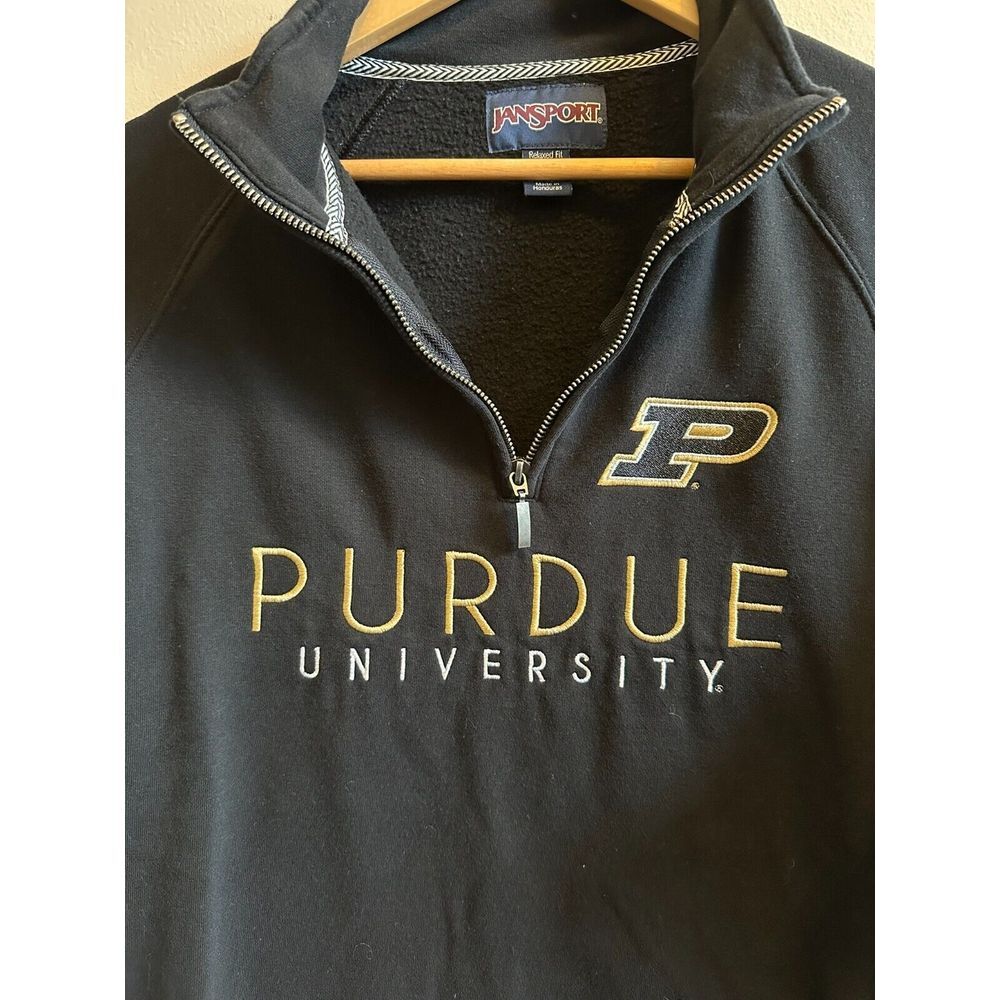 Purdue Jansport Quarter Zip Relaxed Fit 2XL - fits like a Large, runs small! - Picture 2 of 9